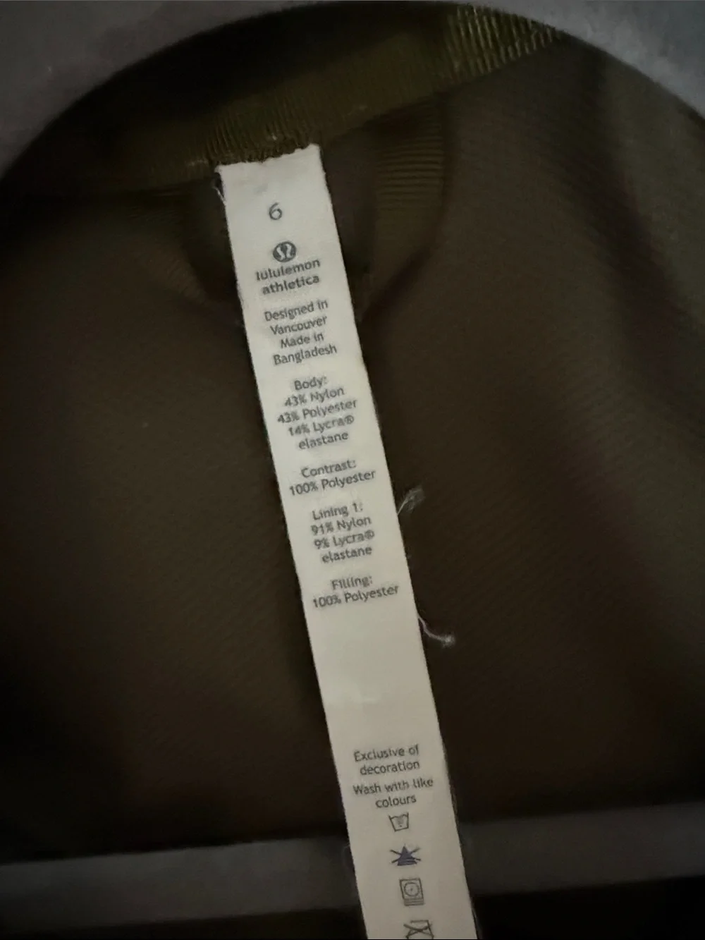 Lululemon First Mile Jacket Sz 6 green